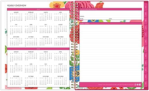 Blue Sky 2021-2022 Academic Year Weekly & Monthly Planner, 8.5" x 11", Flexible Cover, Wirebound, Mahalo (100149-A22) - Image 4